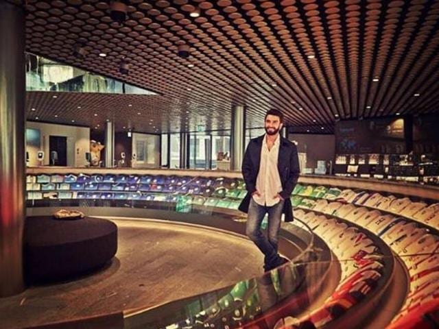 At the FIFA Museum, Zurich. (Instagram/Ranveer Singh)