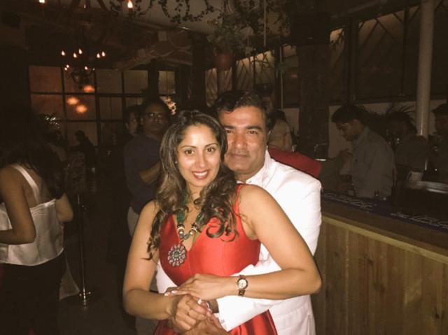 Sangita Ghosh celebrated her birthday on August 19 and had a bash with hubby Mickey Singh Rathore. She posted a photo with him and thanked him. (Twitter)