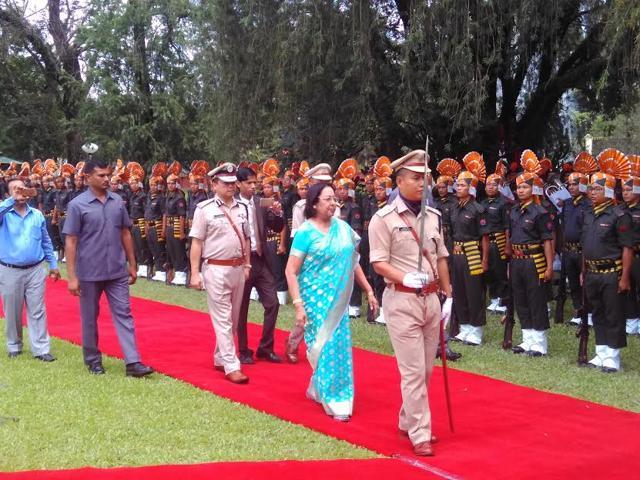 Najma Heptulla is Manipur’s fifth governor since May 2014, when the NDA government came to power. (Sobhapati Samom/ HT Photo) Najma Heptulla is Manipur’s fifth governor since May 2014, when the NDA government came to power. (Sobhapati Samom/ HT Photo)