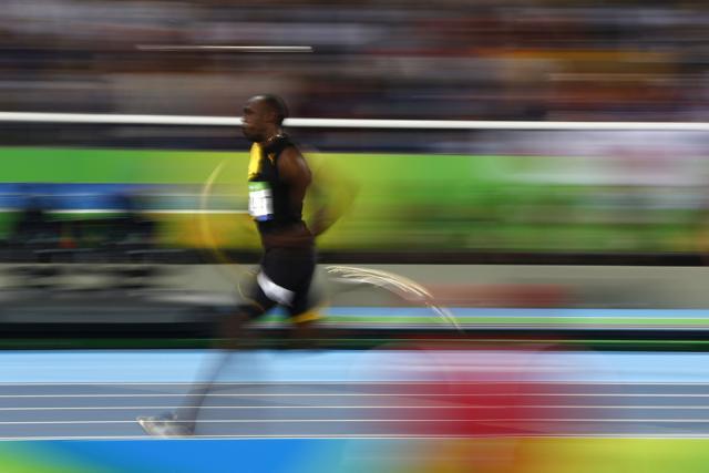 Bolt made the sight of watching himself, as well as his competitors, turn the bend and power down the finishing straight a sight to behold. (AFP) Bolt made the sight of watching himself, as well as his competitors, turn the bend and power down the finishing straight a sight to behold. (AFP)