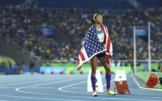 USA won three golds in track and field on Saturday, the men’s and women’s 4x400m relay and the men’s 1,500m, to equal their tally of gold medals in London 2012. (Reuters) USA won three golds in track and field on Saturday, the men’s and women’s 4x400m relay and the men’s 1,500m, to equal their tally of gold medals in London 2012. (Reuters)
