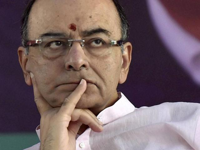Addressing the BJP’s Tiranga Yatra in Jammu, finance minister Arun Jaitley said Pakistan was once again at war with India “using new methods” of spreading unrest and inciting violence among masses in the Valley. (Sanjeev Verma/ HT Photo)