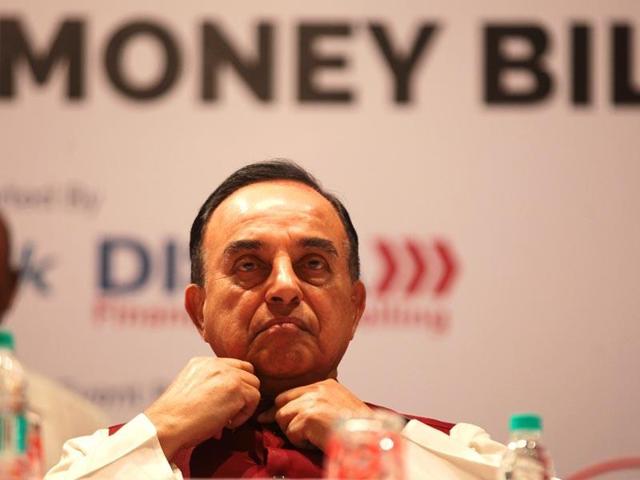 Subramanian Swamy termed Arvind Subramanian’s continuance in job as “tolerance”. (Anshuman Poyrekar/HT File Photo) Subramanian Swamy termed Arvind Subramanian’s continuance in job as “tolerance”. (Anshuman Poyrekar/HT File Photo)
