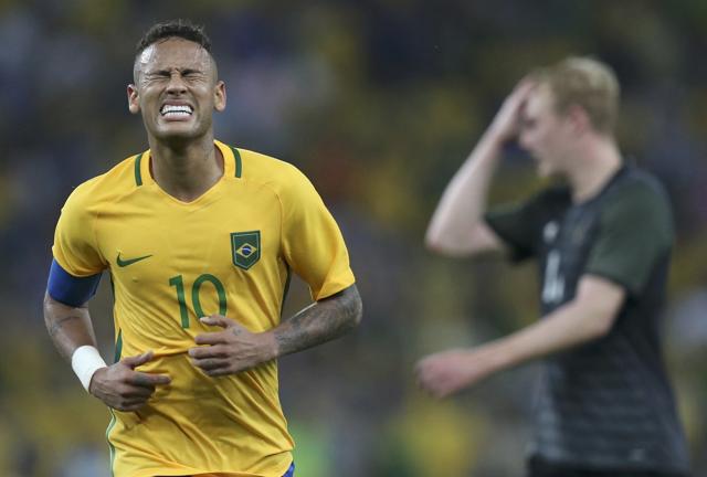 Soon after the win, Neymar announced his decision to step down as Brazil captain. (REUTERS)