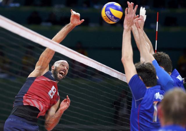 William Priddy of USA in action during the bronze medal play-off. (REUTERS) William Priddy of USA in action during the bronze medal play-off. (REUTERS)