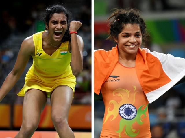 Combination photo of PV Sindhu and Sakshi Malik, the only two Indian Olympic medal winners in Rio de Janeiro, Brazil. (Agencies) Combination photo of PV Sindhu and Sakshi Malik, the only two Indian Olympic medal winners in Rio de Janeiro, Brazil. (Agencies)
