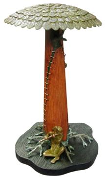 Lonely Tune sculpture by artist Subrata Paul is inspired by nature.