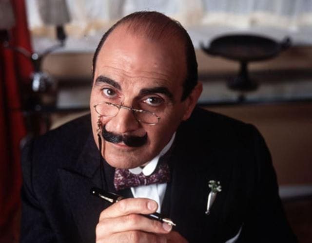 Shirshendu Mukhopadhyay says his favourite detective is Hercule Poirot, created by Agatha Christie. Actor David Suchet had played Hercule Poirot in the hit TV series. (YouTube) Shirshendu Mukhopadhyay says his favourite detective is Hercule Poirot, created by Agatha Christie. Actor David Suchet had played Hercule Poirot in the hit TV series. (YouTube)