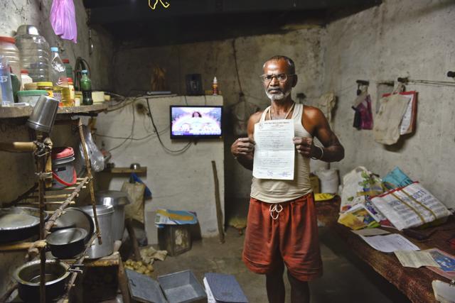 Lalkari Rajbhar, an inmate, at his quarters in Swatantrapur. Usually, only convicts who have shown good conduct and are nearing the end of their terms make it to the open colony (Satish Bate/Hindustan Times)