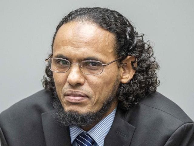 Alleged al Qaeda-linked Islamist leader Ahmad Al Faqi Al Mahdi looks on during an appearance at the International Criminal Court in The Hague. (AFP) Alleged al Qaeda-linked Islamist leader Ahmad Al Faqi Al Mahdi looks on during an appearance at the International Criminal Court in The Hague. (AFP)