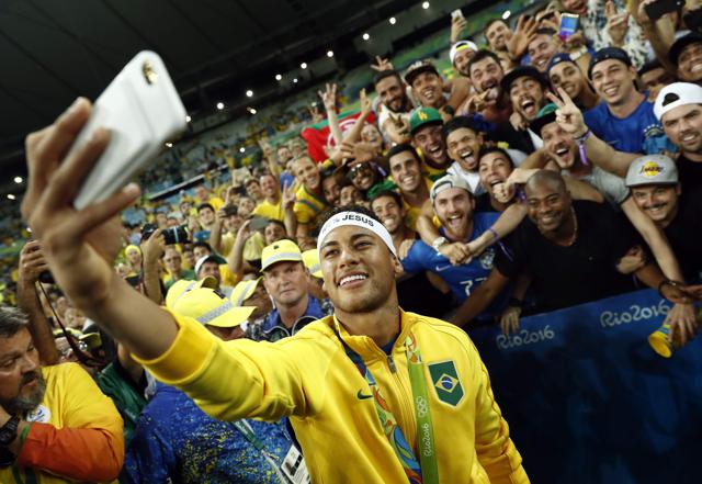 Neymar did his bit in erasing some pain of the humiliating semifinal loss to Germany at the Fifa World Cup 2014 as he guided his team to its maiden Olympic gold. The hosts beat Germany on penalties. (AFP)