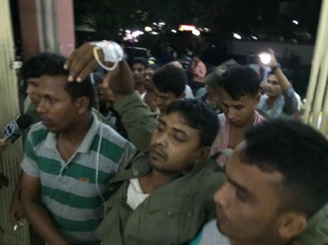 A photo shared on Twitter by the Islami Chhatrashibir shows people being admitted to a hospital following ammonia leak incident in Chittagong (Twitter) A photo shared on Twitter by the Islami Chhatrashibir shows people being admitted to a hospital following ammonia leak incident in Chittagong (Twitter)