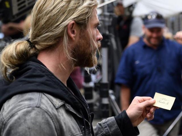A photograph from the Australian set of the film movie gave hints about his appearance.(Twitter) A photograph from the Australian set of the film movie gave hints about his appearance.(Twitter)