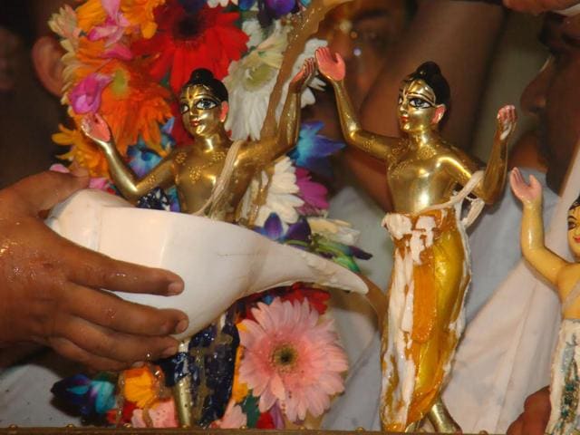 Celebrations in ISKCON temples, Delhi and Gurgaon, will begin early morning and continue even post midnight. Celebrations in ISKCON temples, Delhi and Gurgaon, will begin early morning and continue even post midnight.