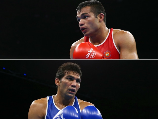 Combination image of boxers Vikas Krishan (top) and Manoj Kumar. Both made it to the quarterfinals in Rio Olympics. (Agencies) Combination image of boxers Vikas Krishan (top) and Manoj Kumar. Both made it to the quarterfinals in Rio Olympics. (Agencies)