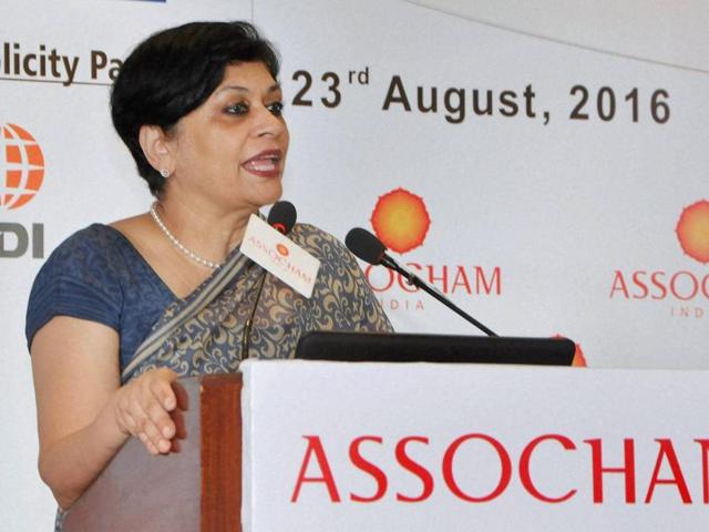 CBDT chairperson Rani Singh Nair (right) and Vipul Jhaveri, chairman of Assocham’s National Council on International Taxes at the 13th International Tax Conference in New Delhi on Tuesday. (PTI) CBDT chairperson Rani Singh Nair (right) and Vipul Jhaveri, chairman of Assocham’s National Council on International Taxes at the 13th International Tax Conference in New Delhi on Tuesday. (PTI)
