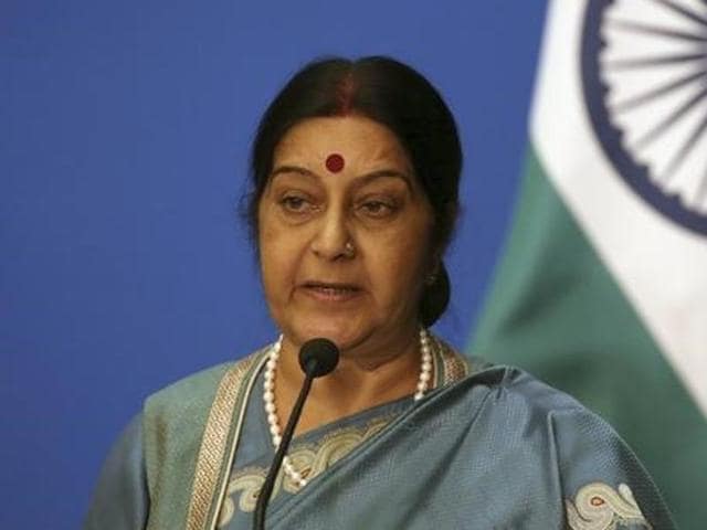 External affairs minister Sushma Swaraj(Reuters)