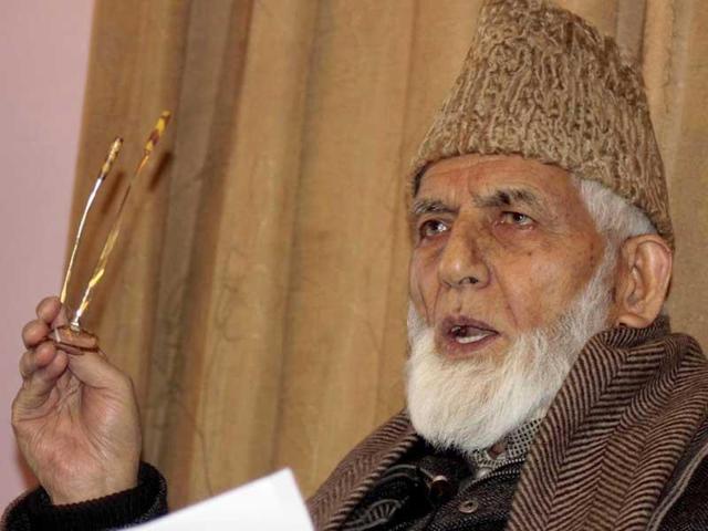 All Parties Hurriyat Conference chairman Syed Ali Geelani said for a lasting solution to the Jammu and Kashmir dispute, the ‘Indian state must shun violence’. (HT File Photo) All Parties Hurriyat Conference chairman Syed Ali Geelani said for a lasting solution to the Jammu and Kashmir dispute, the ‘Indian state must shun violence’. (HT File Photo)