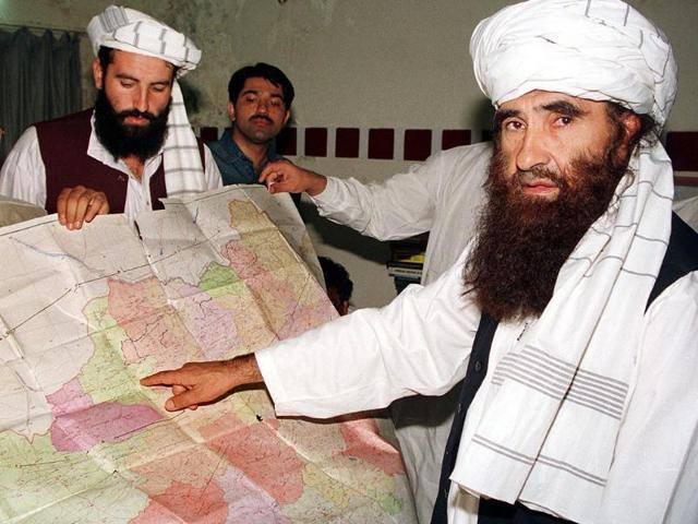 The wanted poster issued by the US Federal Bureau of Investigation for Sirajuddin Haqqani is seen in an undated handout photo. (REUTERS) The wanted poster issued by the US Federal Bureau of Investigation for Sirajuddin Haqqani is seen in an undated handout photo. (REUTERS)
