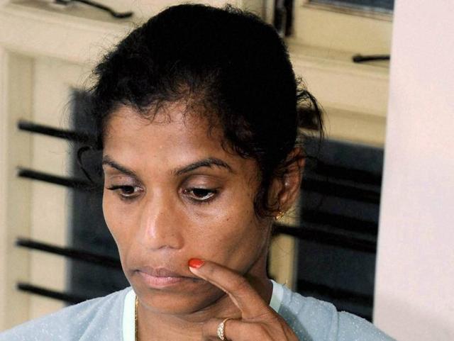 Marathon runner OP Jaisha at the Sports Authority of India office in Bengaluru on Monday. (PTI Photo) Marathon runner OP Jaisha at the Sports Authority of India office in Bengaluru on Monday. (PTI Photo)