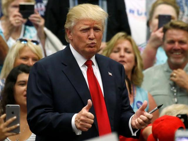 Republican presidential nominee Donald Trump attends a campaign rally in Akron, Ohio. (REUTERS) Republican presidential nominee Donald Trump attends a campaign rally in Akron, Ohio. (REUTERS)