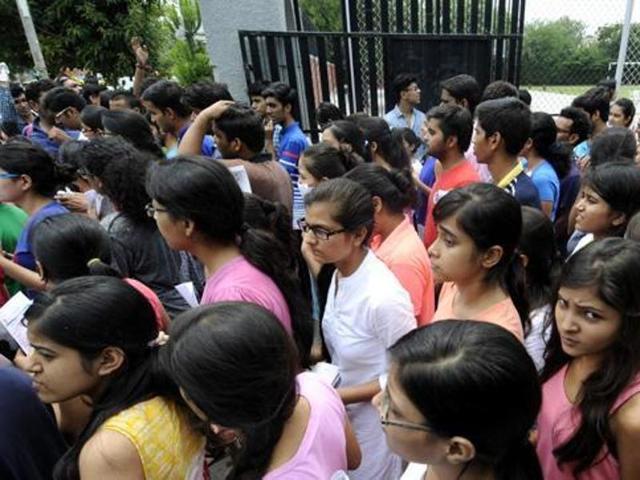 While the state has been conducting the Centralised Admission Process for the government and aided teaching colleges though a Common Entrance Test (CET), private teaching colleges were also included in the process this year. ((Sunil Ghosh / HT file)) While the state has been conducting the Centralised Admission Process for the government and aided teaching colleges though a Common Entrance Test (CET), private teaching colleges were also included in the process this year. ((Sunil Ghosh / HT file))