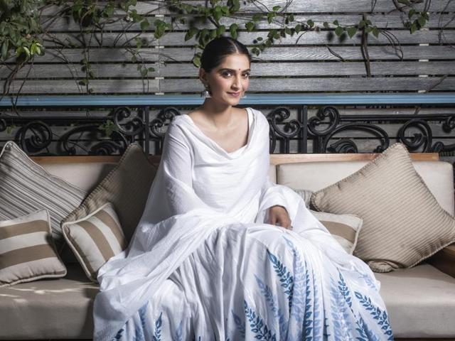Actor Sonam Kapoor will be doing only one film this year and says she wanted to do a light-hearted film after Neerja.(Photo: Aalok Soni/HT Photo)
