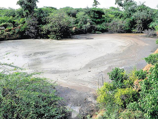 HT had earlier reported that leachate is leaking from the Bandhwari plant and getting collected at a large lake in the Aravalli forest area. (Abhinav Saha/HT file photo) HT had earlier reported that leachate is leaking from the Bandhwari plant and getting collected at a large lake in the Aravalli forest area. (Abhinav Saha/HT file photo)