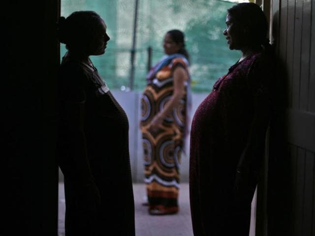 Surrogate mothers at the Akanksha Infertility Clinic in Anand, Gujarat.(Ravi Choudhary/ HT file photo)