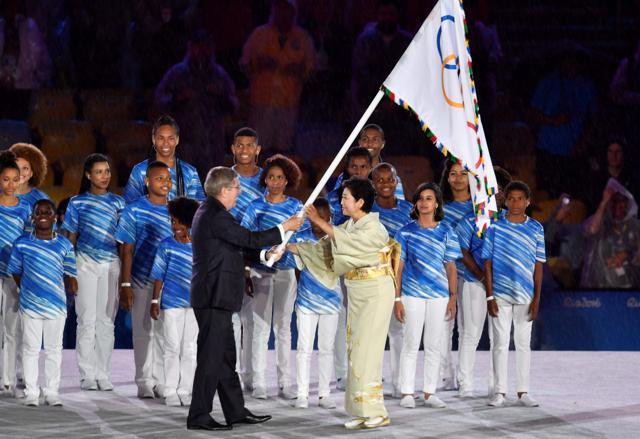 Olympic Flag Arrives In Tokyo From Rio De Janeiro For Games Olympics Hindustan Times