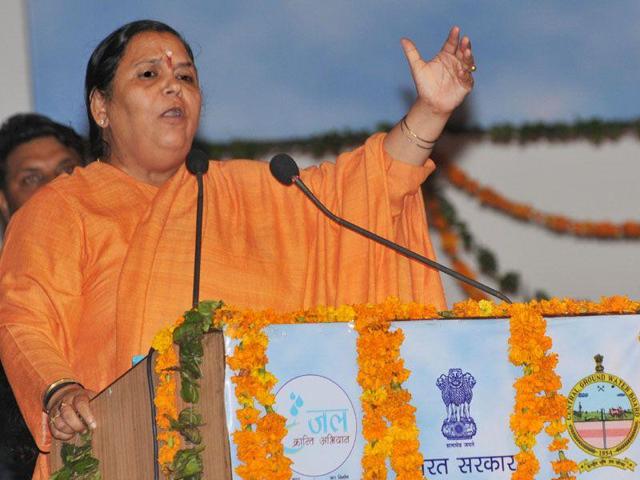 Union water resources minister Uma Bharti steers the Modi government’s mission to clean the severely degraded Ganges, a key agenda(HT file) Union water resources minister Uma Bharti steers the Modi government’s mission to clean the severely degraded Ganges, a key agenda(HT file)