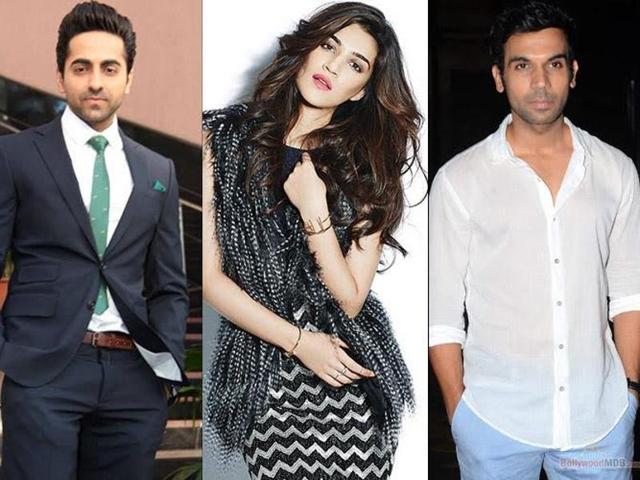 The film has Ayushmann playing a printing press owner and Rajkumar is an author. Kriti plays a ‘liberated, forward-thinking’ girl from UP. The film has Ayushmann playing a printing press owner and Rajkumar is an author. Kriti plays a ‘liberated, forward-thinking’ girl from UP.