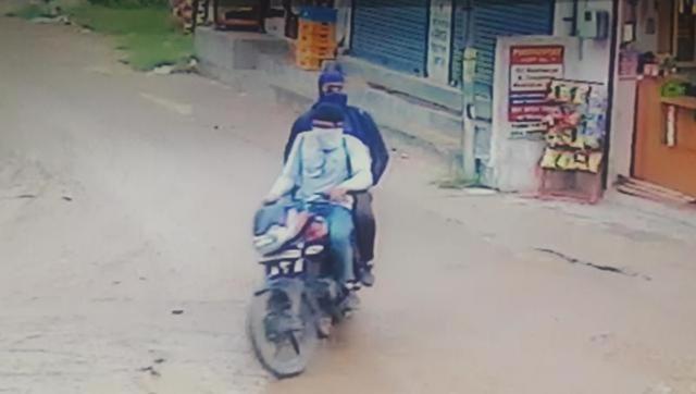 A CCTV grab of the attackers released by the police in Jalandhar on Monday. (HT File Photo)