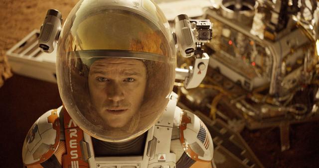 Matt Damon in a still from The Martian. Matt Damon in a still from The Martian.