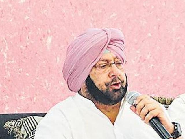 Punjab Congress chief Capt Amarinder Singh(HT File Photo)