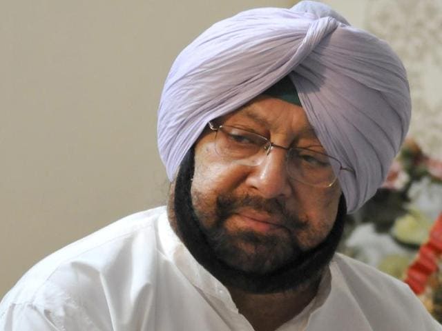 Punjab Congress president Captain Amarinder Singh.(HT File Photo)