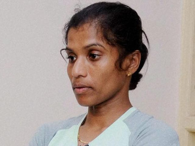 Marathon runner OP Jaisha at SAI office in Bengaluru. (PTI Photo) Marathon runner OP Jaisha at SAI office in Bengaluru. (PTI Photo)