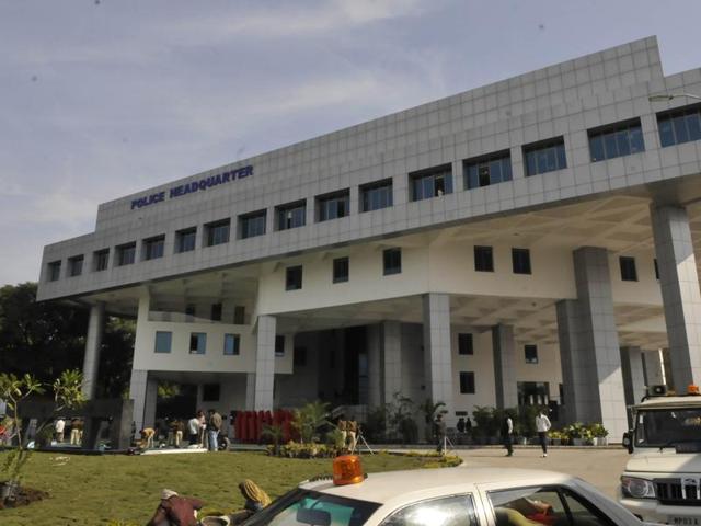 Police headquarters in Bhopal. (Mujeeb Faruqui//HT photo) Police headquarters in Bhopal. (Mujeeb Faruqui//HT photo)