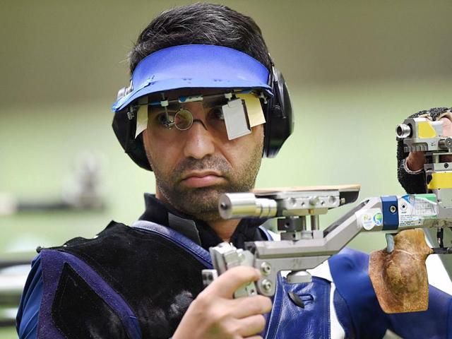 Indian's shooter Abhinav Bindra competes in the Men's 10m Air Rifle qualifying round at Rio Olympics 2016. (PTI Photo) Indian's shooter Abhinav Bindra competes in the Men's 10m Air Rifle qualifying round at Rio Olympics 2016. (PTI Photo)