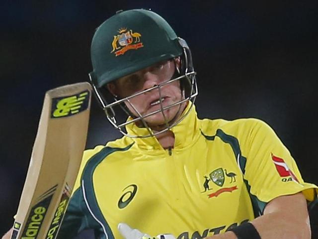 Australia's cricket captain Steve Smith gestures during a practice session. (AP Photo) Australia's cricket captain Steve Smith gestures during a practice session. (AP Photo)