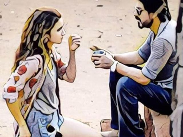 Alia Bhatt and Shah Rukh Khan in the first look of Dear Zindagi.