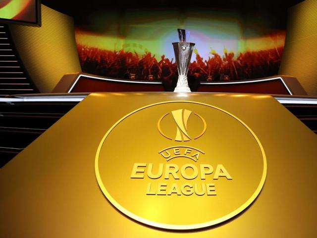 The UEFA Europa League trophy is pictured during the group stage draw ceremony. (AFP Photo) The UEFA Europa League trophy is pictured during the group stage draw ceremony. (AFP Photo)