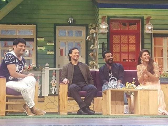 Later on, in the same episode of The Kapil Sharma Show, Tiger and Remo also joined Jacqueline for a round of laughter.  (Twitter) 