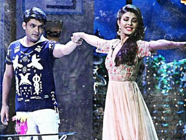 Kapil Sharm and Jacqueline Fernandez could be seen romancing each other as part of the episode. (TWitter) 