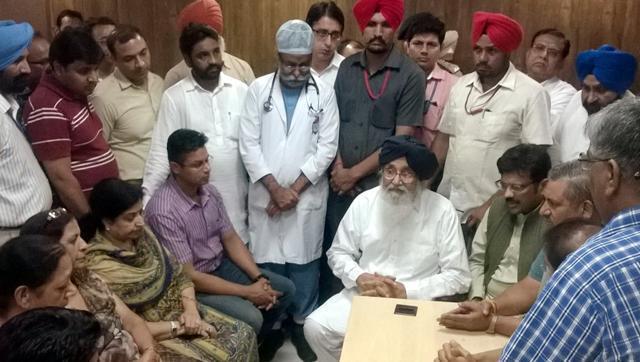 Chief minister Parkash Singh Badal at DMCH in Ludhiana to meet Gagneja on August 8. (HT File Photo) Chief minister Parkash Singh Badal at DMCH in Ludhiana to meet Gagneja on August 8. (HT File Photo)