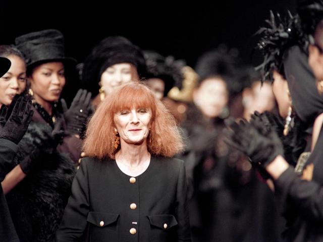 Sonia Rykiel applauded by her models at the 1993-94 autumn/winter collection in Paris. Sonia Rykiel, the so-called Queen of Knitwear, died on August 25, 2016 at the age of 86 after a long battle with Parkinson's disease. (AFP) Sonia Rykiel applauded by her models at the 1993-94 autumn/winter collection in Paris. Sonia Rykiel, the so-called Queen of Knitwear, died on August 25, 2016 at the age of 86 after a long battle with Parkinson's disease. (AFP)