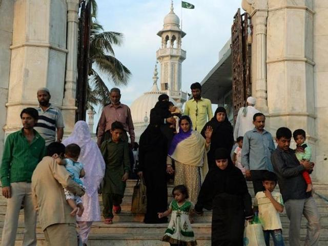 Visitors are seen at the Haji Ali Dargah in Mumbai (AFP Photo) Visitors are seen at the Haji Ali Dargah in Mumbai (AFP Photo)