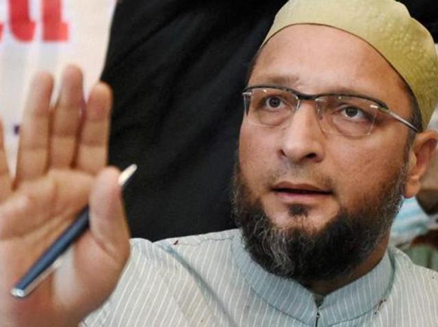 President of the All India Majlis-e-Ittehadul Muslimeen Asaduddin Owaisi at a press conference in Lucknow. (PTI) President of the All India Majlis-e-Ittehadul Muslimeen Asaduddin Owaisi at a press conference in Lucknow. (PTI)