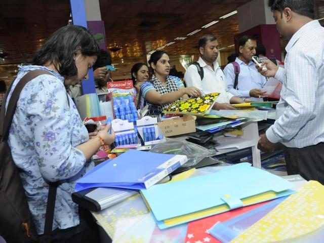 The 9-day-long fair is scheduled to be held between August 27 to September 4 at Pragati Maidan. (Saumya Khandelwal/ HT file) The 9-day-long fair is scheduled to be held between August 27 to September 4 at Pragati Maidan. (Saumya Khandelwal/ HT file)