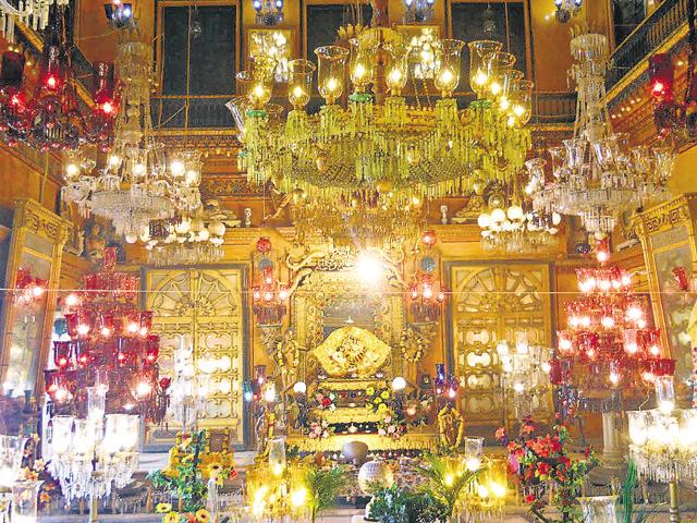 The Shahji temple in Vrindavan decorated on the occasion of Janmashtami. (HT file photo) The Shahji temple in Vrindavan decorated on the occasion of Janmashtami. (HT file photo)
